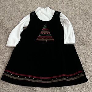 Good Lad Black and White Holiday Dress